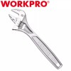 WORKPRO 8" Adjustable Wrench Cr-V Steel Mirror Polished 3/4" Jaw