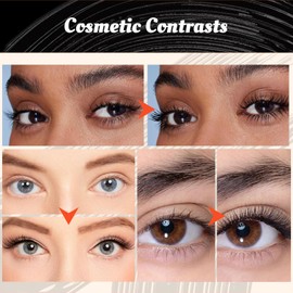 2Pack Mascara for Older Women - Black Mascara with Precision Wand - Waterproof, Volumizing, Long-Lasting, No Transfer and Flake-Proof, Smooth, Smudge-Resistant, No Clumping