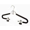 Only Hangers Foam Padded Black Suit Hanger w/Clips - Pack