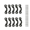 UPEYXDQR 10Pcs Kayak Pad Eye Kit, Nylon Bungee Deck Loops
