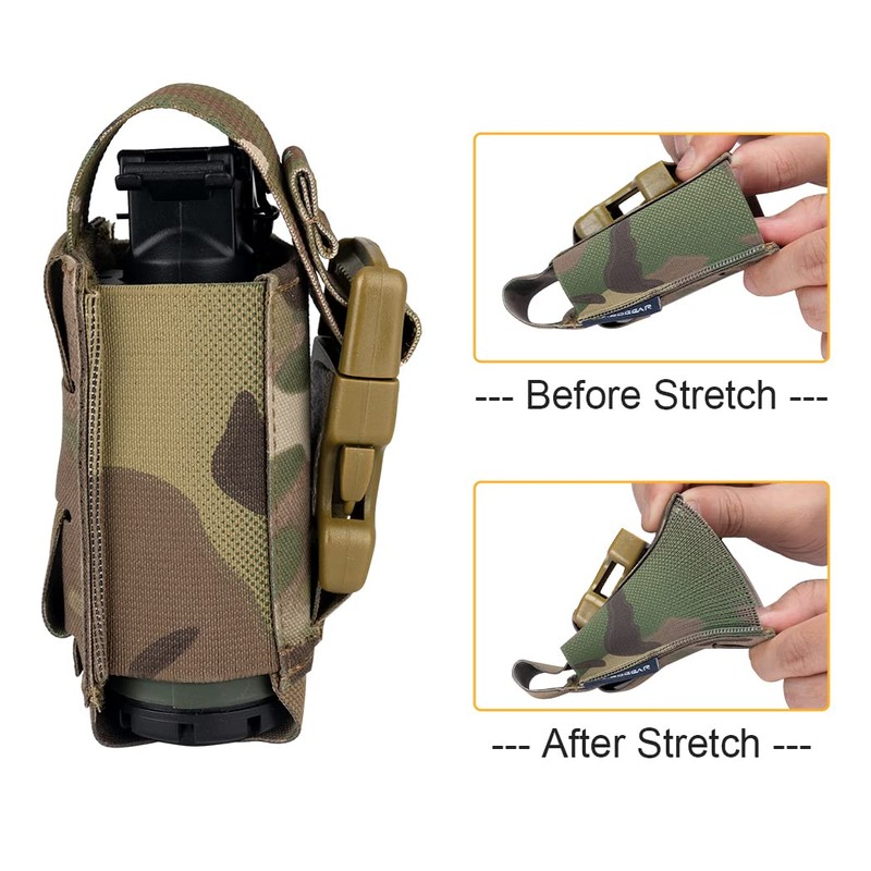 IDOGEAR Tactical Flashlight Holder Molle flashbang Pouch Magazine Pouch Multi-Purpose