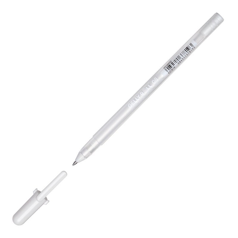 Sakura Gelly Roll Clear White Black, Set of 3 Pens