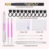 ATOMUS Flower Microblading Pen Kit Black Tattoo Eyebrow Manual Pen