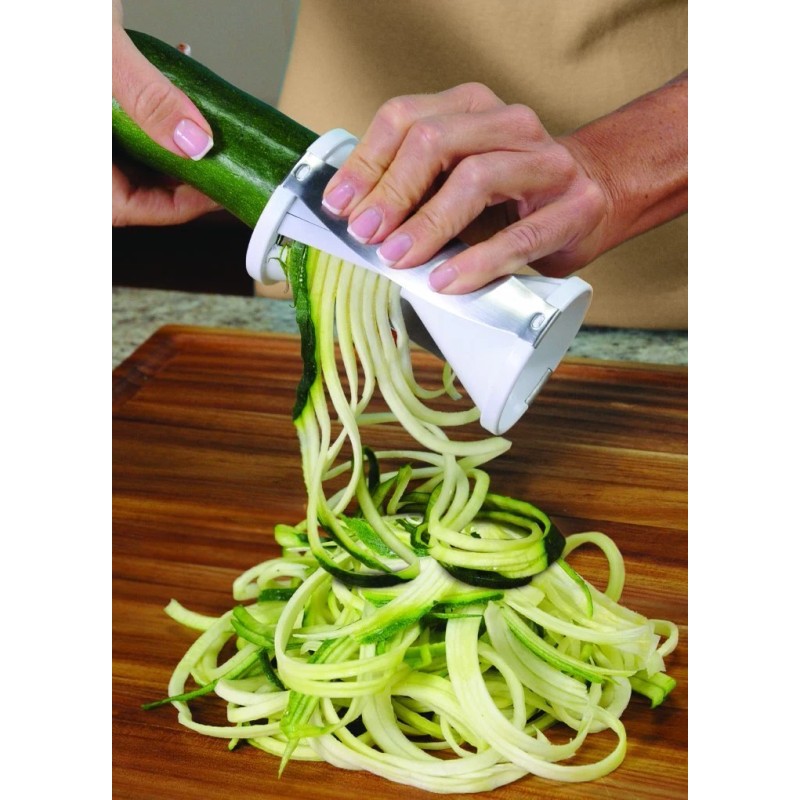 Veggetti White Vegetable Spiralizer Easy Veggie Slicer for Healthy Noodles