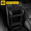 AOMSAZTO Console Covers for 2020-2022 Ford Explorer Leather Black with