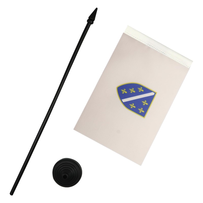 AZ FLAG BOSNIA AND HERZEGOVINA 1992-1998 TABLE FLAG 5'' x