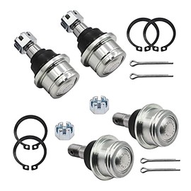 Ball Joint Kit for Honda Rancher 350 TRX350TM 420 TRX420FE 400 Upper Lower - Replaces 51375-HP5-601 51355-HP5-601 - Set of 4