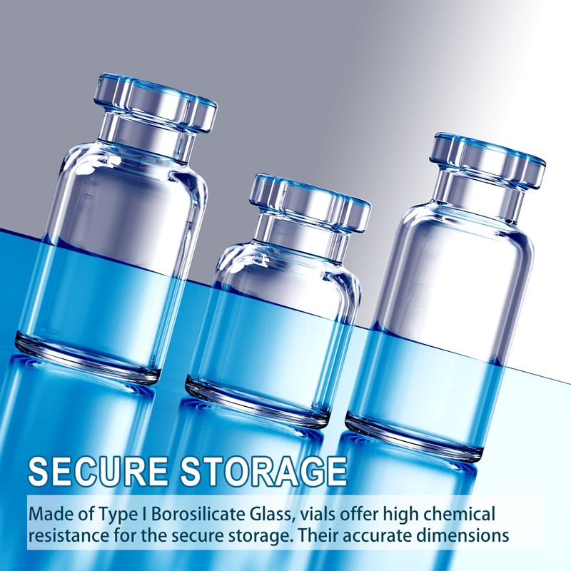 Sterile Empty Vials with Self Healing Injection Port,with Aluminum Cap,Sterile