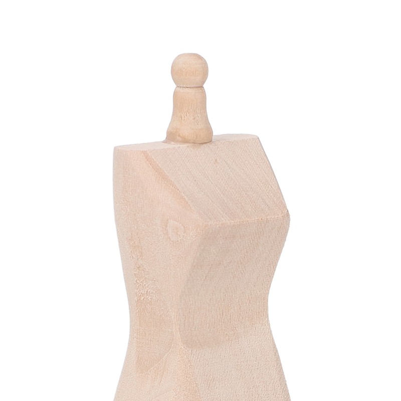 Dollhouse Wooden Mannequin 1:12 Lightweight Mini Clothes Display Holder Model