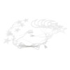 Moon Star LED String Lights Warm White Soft Stable Lighting