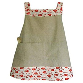 Cabbage Rose Market Street Apron Pattern, Multicolour
