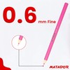 Matador Pencilic Premium Oil Gel Pen 0.4 mm Fine Black