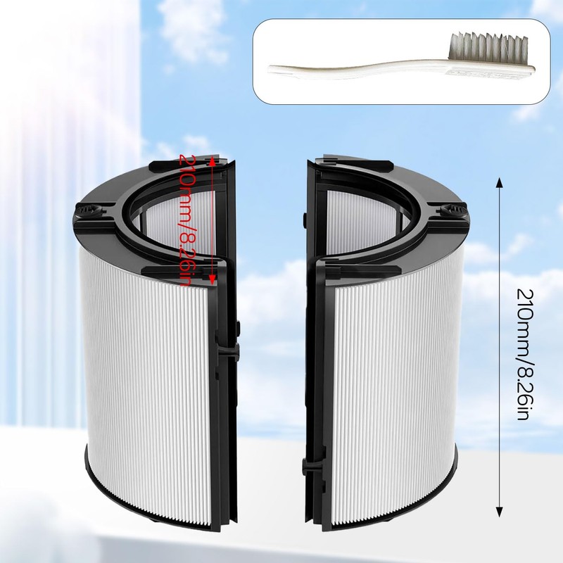 Air Purifier Filter for Dyson 2-in-1 HEPA and Carbon Filter,