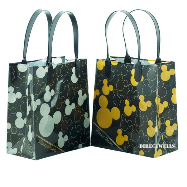 PL Mickey Mouse Silver and Gold 12 Premium Quality Party Favor Reusable Goodie Small Gift Bags