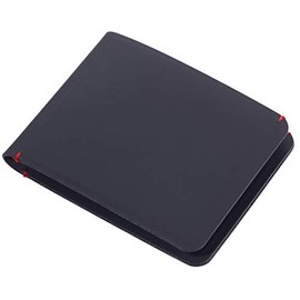 Troika WAL10/LE Slim Wallet and Credit Card Holder 10.6 cm x 8.2 cm x 0.7 cm Blue / Red Faux Leather, blue / red, Classic