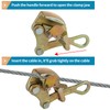 Sanbege 2T Wire Grip, Cable Gripper Puller, Steel Rope Jaw