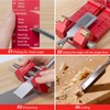 MUWOOD Honing Guide for Chisels and Planes with Roller Wheel,
