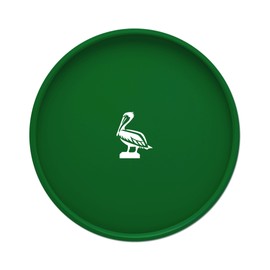 Kraftware Kasualware Collection 14" Round Serving Tray, Pelican - Blue