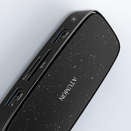 ATUMON USB C Laptop Docking Station，TurboLink Network Hubs - Lightning-Fast Connectivity in a Compact Size USB Hub USB Splitter USB Expander,4K Monitor for Dell, HP, Lenovo, etc, HDMI, USB 3.0, SD/TF