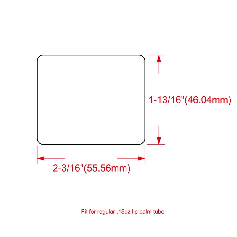 Mr-Label White Lip Balm Labels - Waterproof & Tear-Resistant -