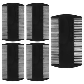 5 Pack 3.5" Double-Sided Pocket Comb, Mustache 2 Sides Combs, Dandruff Removal Hair Combs for Men's Beard Mustache Detangling Knots Hair Free