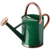 Gardman 8327 Hunter Green Galvanized Steel Watering Can with Copper