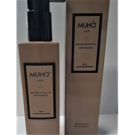 MUHA' Organic Shower Gel, Vanilla and Patchouli, Moisturising Body Cleanser with Soothing Effect, 230 ml