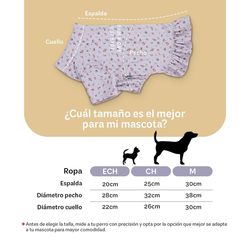 ESQUIMAL Playera Camiseta con Olán para Perro Ropa Térmica Mascota
