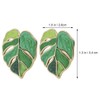 1 Pair leaf earrings leaf hoop earrings girls charm earrings