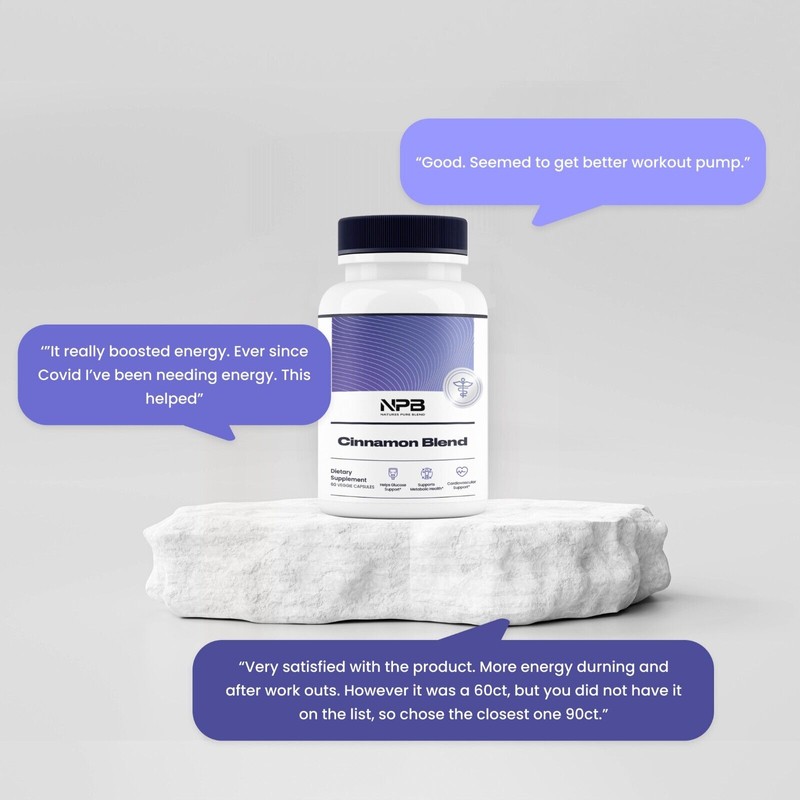 Nature's Pure Blend Cinnamon Blend Cinnamon Bark- Turmeric Root Extract-