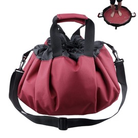 Pecihiko Wetsuit Change Mat, Beach Changing Surf Storage Bag with Shoulder and Handle Strap for Swimming Diving Surfing and Outdoors Sports Accessories Black