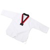 Taekwondo Uniform Striped Model Polyester Cotton with Belt Martial Arts