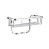 Smedbo "Sideline" Shower Basket with 3 Hooks, Polished Chrome