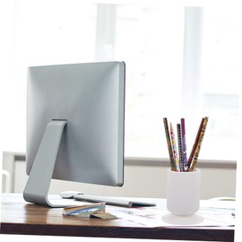 FRCOLOR Silicone Suction Cup Pen Holder stationary holder cosmetic brush container pen cup Brush Pen scissor holder cosmetics brush stand desk student white storage jar