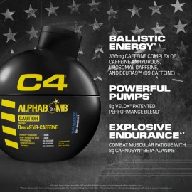 Cellucor C4 Bomb! Alphabomb Pre Entreno Pre Workout 20 Serv