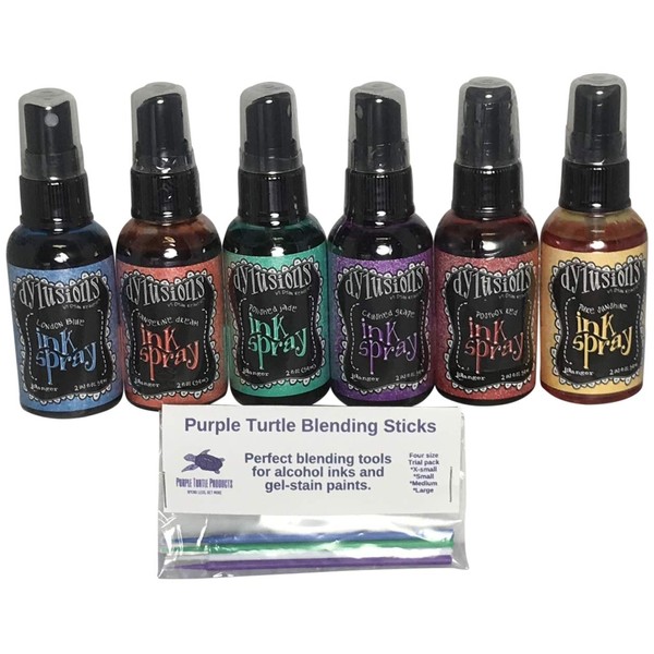 Ranger Dylusions Ink Spray Bundle Six Bottle Set with Bonus