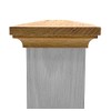 Flat Peak Newel Cap - 935 Style, for 3 1/2"