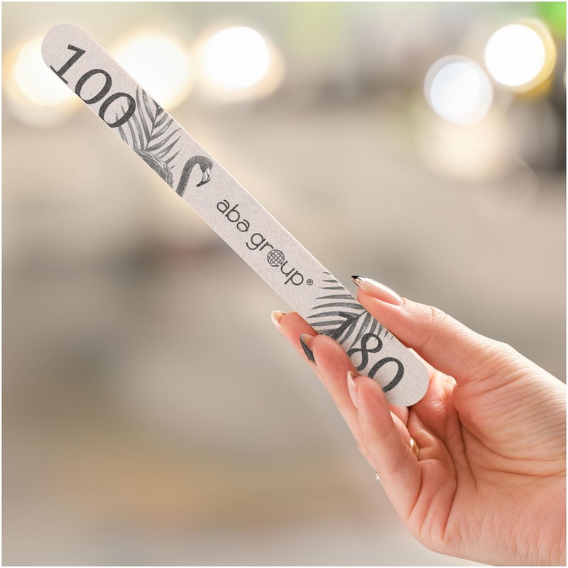 Aba Group Nail File 100/180 Straight Standard Flamingo Best Quality