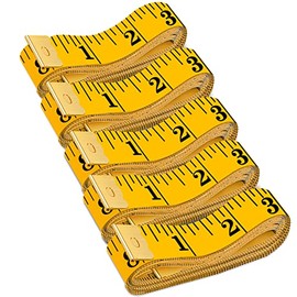 Cinta Métrica, 5 Paquetes 120 Pulgadas300cm Cinta Métrica de Doble Escala para Medidas Corporales, Cinta Métrica para Costura, Tela Suave, Pequeña... 