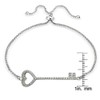 Hoops & Loops - Pulsera Ajustable de Plata de Ley