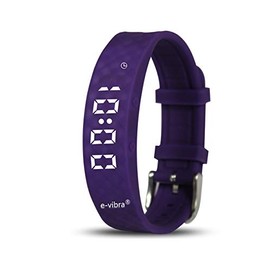 e-vibra Potty Training Watch - Rechargeable Silent Vibrating Watch - Medical Reminder Watch - with Timer and 15 Daily Alarms (Purple)
