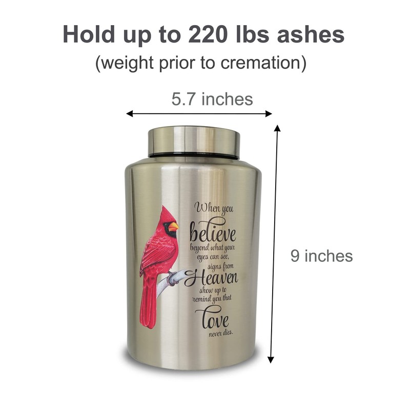Up to 220 lbs Large Cremation Urns for Adult Human
