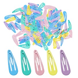 50 Pieces Of Cute Hairpins, Children'S Hairpins, Colorful Hairpins, Metal Hairpins, Hair Style Accessories, Mini Snap Button Hairpins
