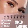280Pcs Lash Clusters - D Curl Extensions Individual Lashes Mix