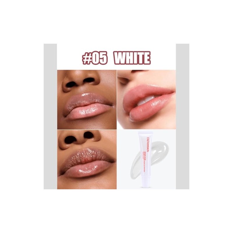 Brillo labial hidratante de larga duración, gelatina, lápiz labial no