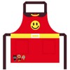 Salonge Anpanman Bandai Apron 02920-01 Narikiri Red Children's Apron 43.3 inches (110 cm), red