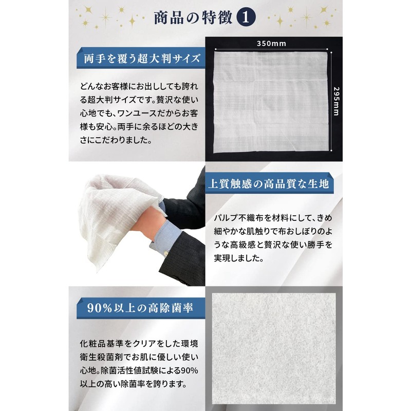 Premium Hot Towels, Set of 10, Extra Large, Thick, Size