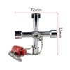 4 in 1 Universal Cross Triangle/Square/Round Key, 4 Ways Multifunction
