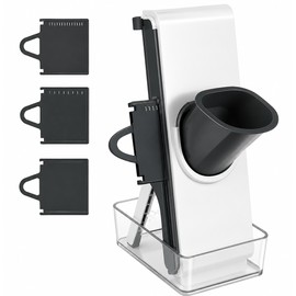 Mandoline Vegetable Slicer for Kitchen Prep – 4-in-1 Adjustable Food Cutter for Salads, Potatoes & Fruits