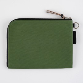 Hobonichi Techo Accessories Carry Flat Pouch, Green, A6 Green